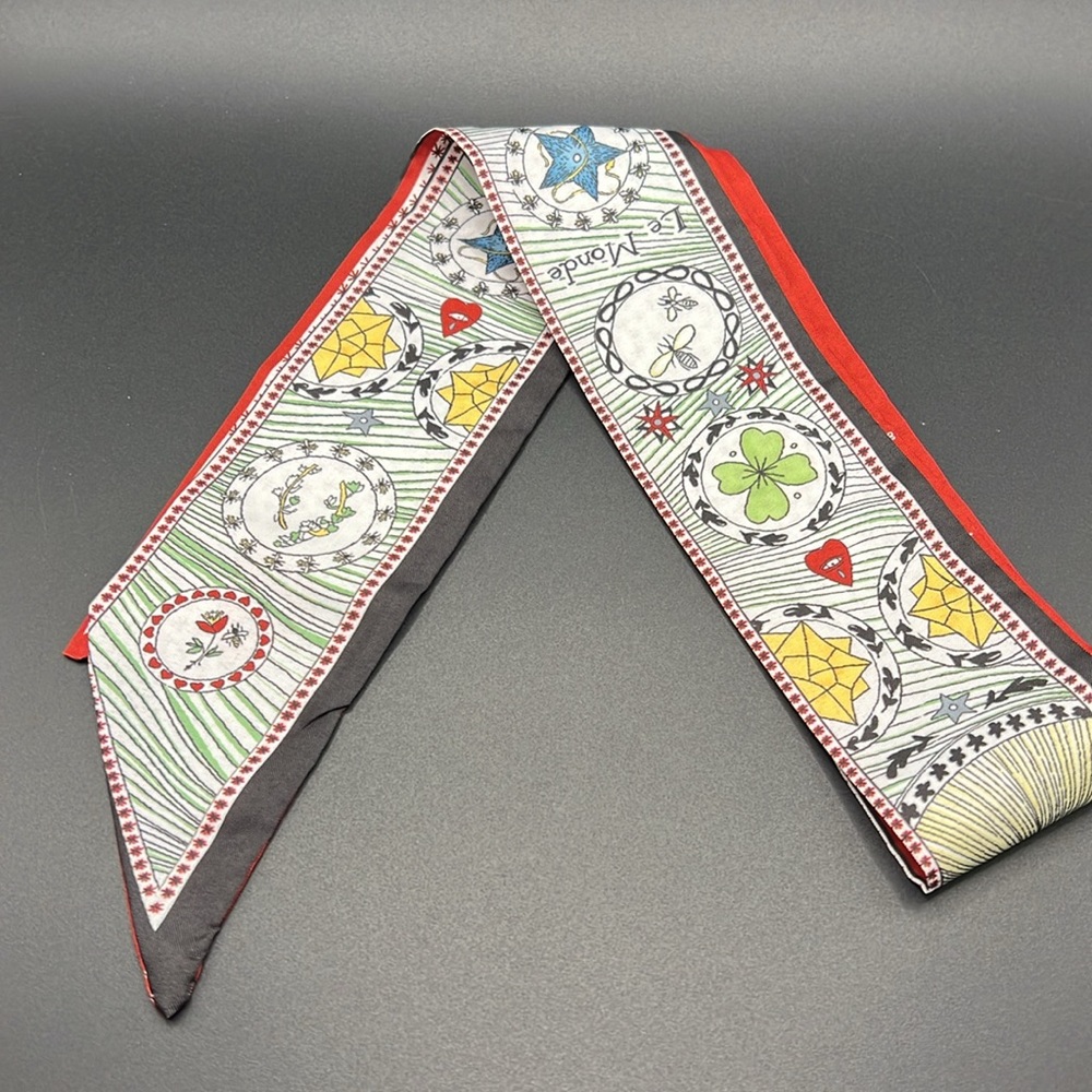 Scarf for your hair bag or neck by Le Monde. - Picture 2 of 5